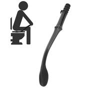 Bottom Wiper Long Handle Reach Comfort Bottom Wiper Assistant auto-essuyant pour un quotidien indépendant outil de toilette domestique pour les femmes enceintes âgées 15 7 pouces (noir)