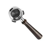 Bottomless Portafilter - 54mm Precision Bottomless Filter, Coffee Portafilter Basket Replacement with Ergonomic Wooden Handle, Dosing Distribution Puck Tool for Home Cafe Restaurant Commercial