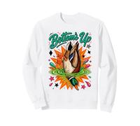 Bottoms Up Mallard Duck Diving Funny Hunting Retro Colorful Sweatshirt