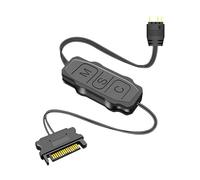Bottone 5 V 3 broches vers ARGB Contrôleurs d'ordinateur de bureau Ventilateur Éclairage LED Refroidissement à l'eau RGB Télécommandes Câble Adaptateurs d'éclairage