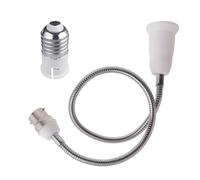 Bottone Adaptateur d'extension de douille E27 B22 vers E27, flexible et flexible en col de cygne réglable