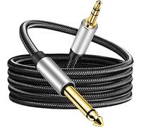 Bottone Câble audio stéréo mâle vers mâle 3,5 AUX Jack 3,5 mm TRS vers 6,5 mm grand cordon plaqué or