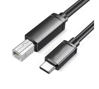 Bottone Câble d'imprimante USB de type C vers USB 2.0 de type B vers port carré pour imprimantes d'ordinateur, scanners mâle vers mâle