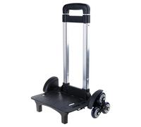 Bottone Chariot à dos pliable 6 chariots à roulettes en alliage d'aluminium pour sacs d'école Sac à dos pliable en alliage d'aluminium Main pour sacs d'école