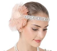 Bottone Coiffe pour femme Carnaval, Gatsbys - Coiffe de bal masqué - Bandeau garçonne