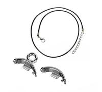 Bottone Collier compatible avec Mi-Band 8 Pendentif Chaîne Boucle Suspendue Chaîne Tour de Cou Bracelet Montre Cou Décoration Sport Boucle Cuir Boucle Suivi Santé Collier de Remplacement Tendance