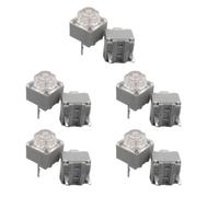 Bottone Huano Lot de 2 interrupteurs silencieux 10 millions de clics 2 broches 6 x 6 x 7,2 mm