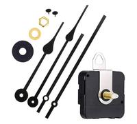 Bottone Kit de mécanisme d'horloge avec 2 paires d'aiguilles en métal pour projets muraux uniques, pièces de réparation, accessoires de décoration d'intérieur