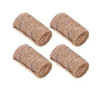 Bottone Lot de 4 herbes de riz miniatures sur le thème de la ferme pour jeu créatif, accessoires de maison de poupée, artisanat, présentation, modèle, accessoires de ferme