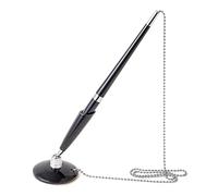 Bottone Lot de stylos de comptoir professionnels avec fond adhésif pour éviter la perte de stylo, stylo de sécurité, stylo noir