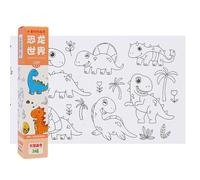 Bottone Rouleau de papier à colorier créatif pour enfants, peinture à thème pour filles et garçons pour