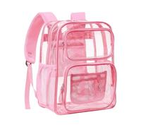 Bottone Sac à dos transparent résistant, sac à dos transparent de grande capacité pour événements sportifs, sacs à dos transparents en PVC robuste de grande capacité, b, One Size, Beauté de masse