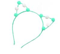 Bottone Serre-tête en forme d'oreille pour enfants avec pompons, décoration de cheveux, carnavals, spectacles, diffusion en direct