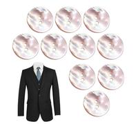 Bottoni In Conchiglia Per Vestiti - Set Da 10 Pezzi Botoni Rotondi Naturali Per Cucire | Bottoni Decorativi Con Due Fori Per Camicie Cardigan Maglioni Artigianato Fai Da Te Cucito Abbigliam
