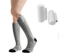BOTXONTN Chaussettes chauffantes électriques à semelles complètes 3,7 V 4000 mAh batterie rechargeable pour homme et femme