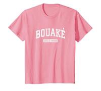 Bouake Cote D'Ivoire Vintage Sport T-Shirt, Enfant, Rose, 12 Ans