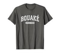 Bouake Cote D'Ivoire Vintage Sport T-Shirt, Homme, Asphalte, 4XL