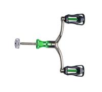 Bouble de Bobine de pêche - Remplacement de la poignée en Bobine à Double manivelle, poignée de Lanceur de pêcheur | Bouton de Bobine en Alliage en Aluminium, Levier de Rotation des équipements