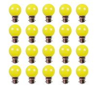 BOUBUI G45 3W LED Petites Ampoules, B22 Chaîne Lumineuses Ampoules de Rechange, 30W Lampe à Incandescence Équivalente, Non Variable, Pack de 20, Couleur Jaune