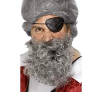Boucanier Pirate Bouclé Barbe Noir Gris Brun Adultes Costume Déguisement Accesso