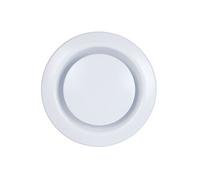 Bouche BRP160 extraction et insufflation plastique réglable D 160 mm Blanc