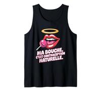 Bouche C'est Contraception Naturelle - Humour Français Rétro Débardeur
