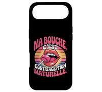 Bouche C'est Une Contraception Naturelle - Humour Français Rétro Coque pour iPhone Air