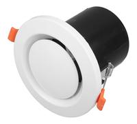 Bouche D’aération Ronde ABS à Ressort avec Grille pour Conduits | Flux Réglable, Entrée et Sortie D’air, Couvercle à Mailles Intégré, Systèmes de Ventilation Intérieure