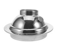 Bouche D’aération Ronde en Acier Inoxydable à Débit Réglable | Grille Sphérique Murale, Finition Lisse Hygiénique, Extraction Large, pour Cuisines et Conduits