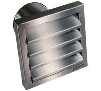 Bouche d'aération avec clapet anti-retour Wallair N31846 12.5 cm acier