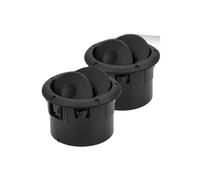 Bouche d'aération Compatible Avec Dacia Pour Sandero 2008 2009 2010 2011 Grille De Sortie D'aération Tableau Bord Voiture 8200212480 8200464605 687606360R(2PCS Black)