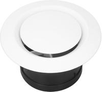 Bouche d'aération réglable, bouche d'aération ronde pour soffite, bouche d'aération ronde pour plafond, diffuseur rond pour plafond, couvercle de bouche d'aération, couvercle de bouche d'aération pour