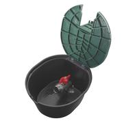 Jardibric - Bouche d'Arrosage de Jardin avec Vanne Boisseau Sphérique en Zinc, Diamètre 21 cm, Hauteur 13 cm en Polypropylène - Facilitez l'Arrosage avec Précision et Durabilité.