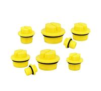Bouche de raccord de tuyau bouchon à douille à filetage mâle avec anneau d'étanché jaune M14x1.5