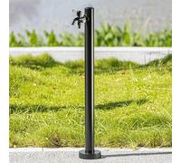 Bouche d'eau de jardin en acier inoxydable pour extérieur - Robinet d'eau résistant au gel avec double sortie - Idéal pour l'irrigation et le lavage - 95 cm de hauteur