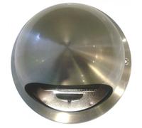 Bouche d'extraction acier inoxydable vernis Diam.18.3 cm - Empêche le passage des insectes - Anti-corrosion
