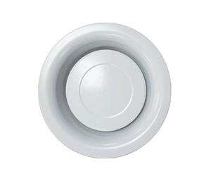 Bouche d'extraction et d'insufflation BEM métallique rond 100 mm réglable S&P 850017