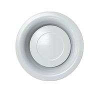 Bouche d'extraction et d'insufflation BEM métallique rond 100 mm réglable UNELVENT 850017