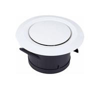 Bouche d'extraction et d'insufflation d'air Ø100, SL.GT 3 griffes articulées - Grille de ventilation plastique ronde orientable