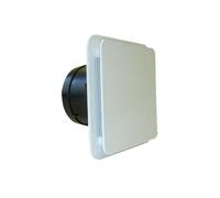 Bouche d'extraction/insufflation UNELVENT BDO 855016 plastique réglable Ø125 mm blanc/noir