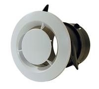 Bouche d'extraction VMC - Autogyre - ø80mm - Blanche - Longueur 100 mm - Simple flux