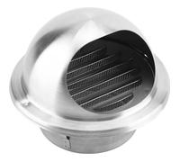 Bouche d'Extraction - Xuyan - Ronde - Acier Inox - Diamètre 14.5cm - Filet Anti-Insectes