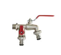 Bouche d'incendie extérieure à double commande - Adaptateur de tuyau industriel universel, utilitaire d'entretien de terrasse, connecteur de machine à laver durable, équipement de station de lavage de