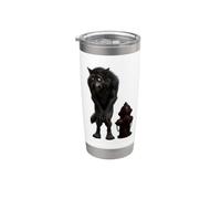 Bouche d'incendie Loup-garou Pas si effrayant Big Dog Gotta Go Gobelet isotherme en acier inoxydable double paroi