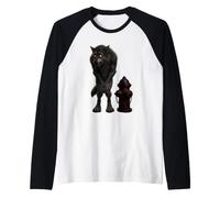 Bouche d'incendie Loup-Garou Pas si Effrayant Big Dog Gotta Go Manche Raglan