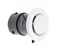 Bouche d'insufflation et d'extraction pour séjour, chambre, WC et salle de bains - diamètre 80 mm ATLANTIC