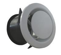 Bouche d’extraction et d’insufflation plastique rond réglable BER D100 P - UNELVENT - 853575 G