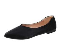 Bouche pour dames d'été paresseuses chaussures simples peu profondes grandes sandales pour femmes jolies sandales larges, Noir , 37.5 EU