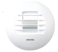 Bouche sanitaire Extraction VMC autoréglable 15m3/h - ATLANTIC - Diamètre 125 - Blanc