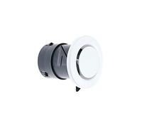 bouche ventilation - fixe - diamètre 125 mm - manchon court - atlantic 422152